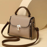 Women’s PU Leather Small Handbag – Fashion Shoulder & Crossbody Bag with Top Handle, Designer Daily Shopping Pouch