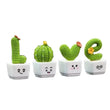 Set of 4 Mini Artificial Succulent Plants – Faux Green Succulent Décor for Home, Office & Tabletop Styling