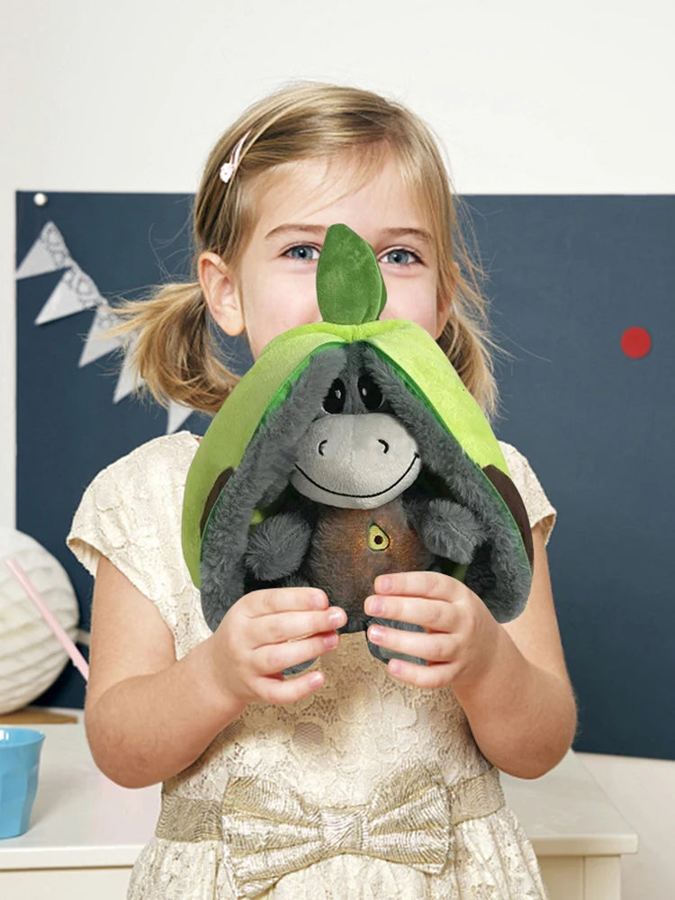 Breathing Stuffed Animal Baby Soother – Realistic Donkey Plush Comfort Doll with Breathing Motion, Soft Toy & Birthday Gift for Kids