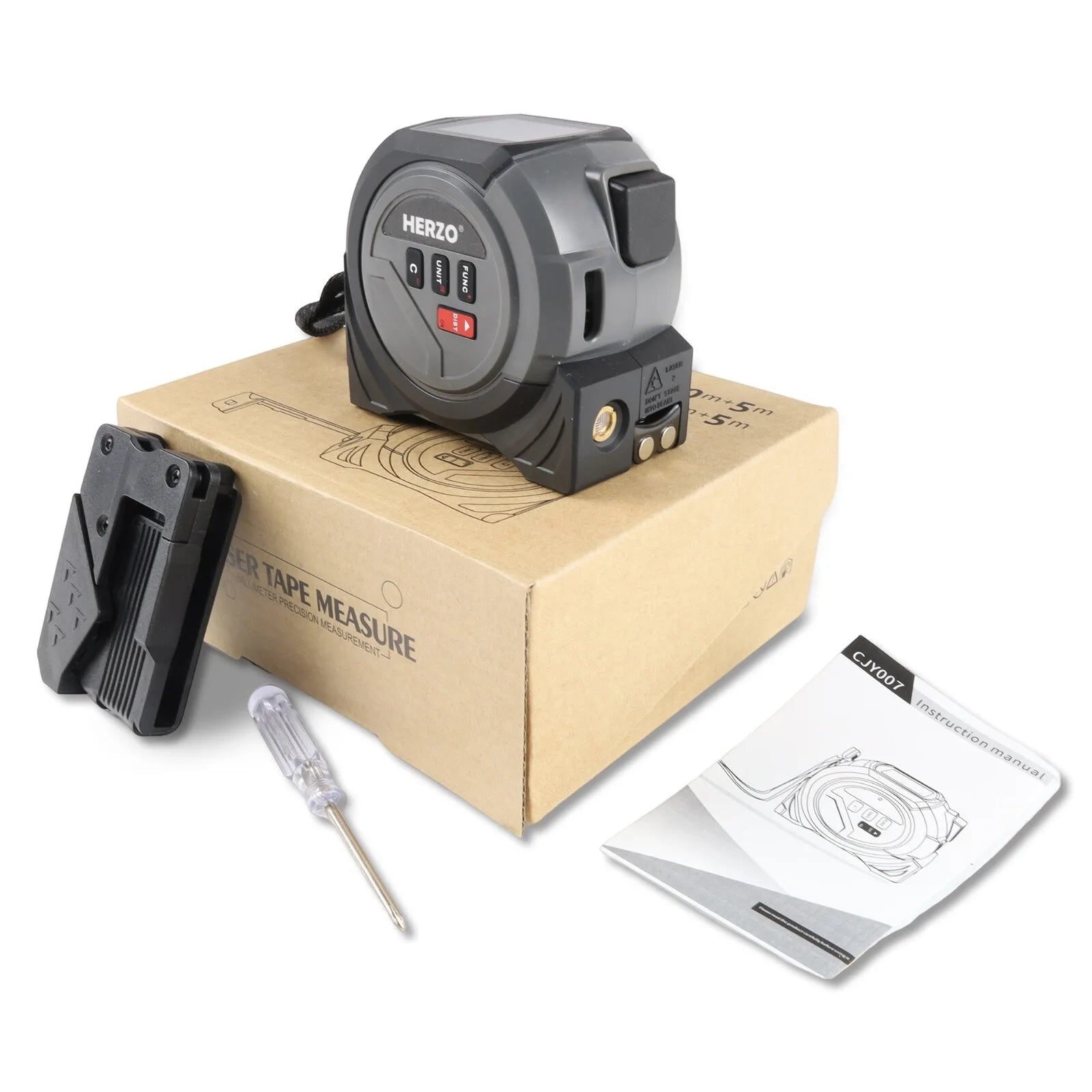 “3-in-1 Laser Rangefinder Measure Ruler – LCD Backlight Distance Meter & Building Measurement Device”