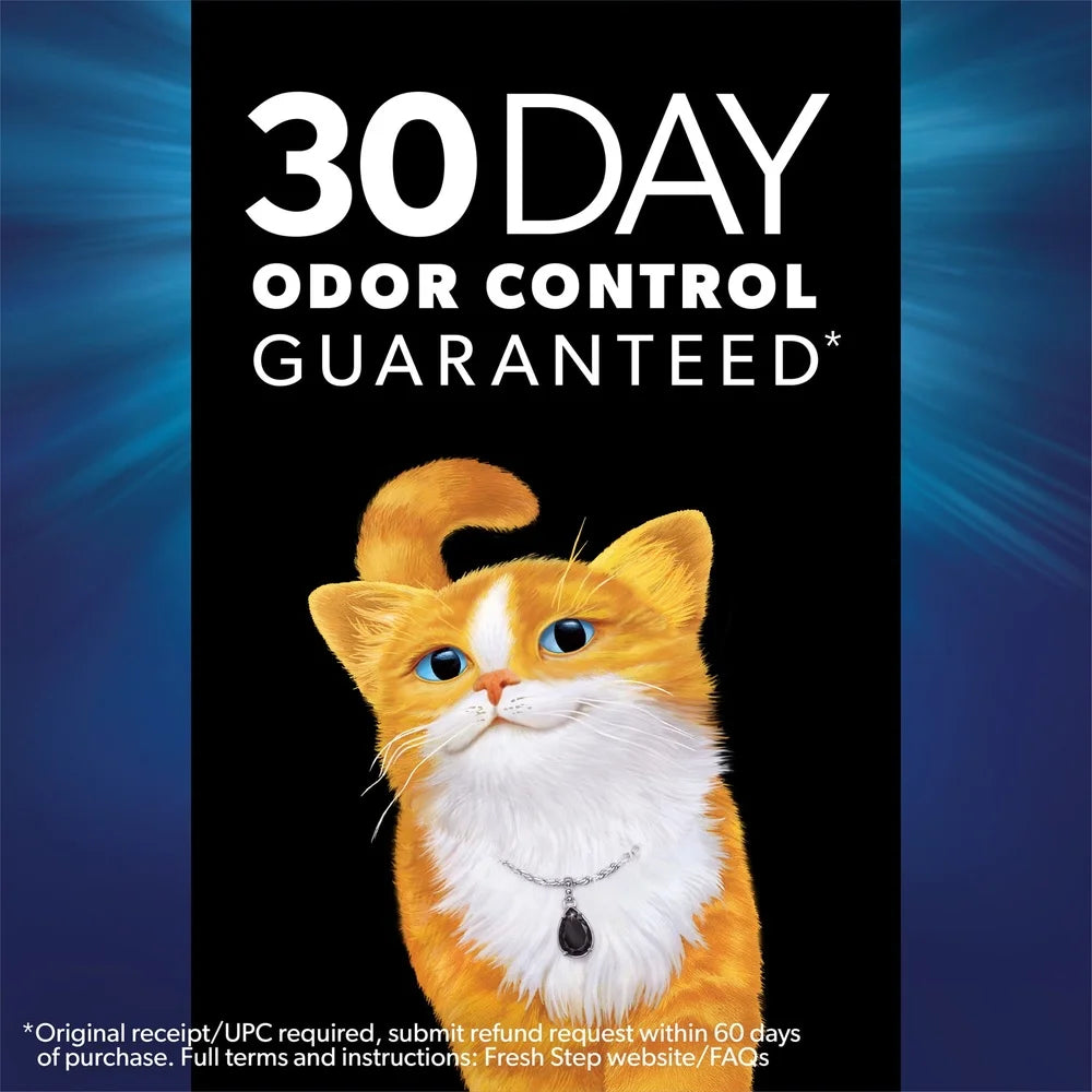Heavy-Duty Clumping Cat Litter – 30-Day Odor Elimination with Febreze Freshness, Low Dust Formula for All Cats