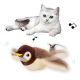 Interactive Sparrow Cat Toy with Flapping Wings & Catnip – Motion Sensor Bird-Style Plaything for Cats