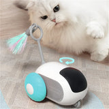 Interactive Remote-Control Cat Toy Car & Smart Electric Rolling Ball with Feather Tail