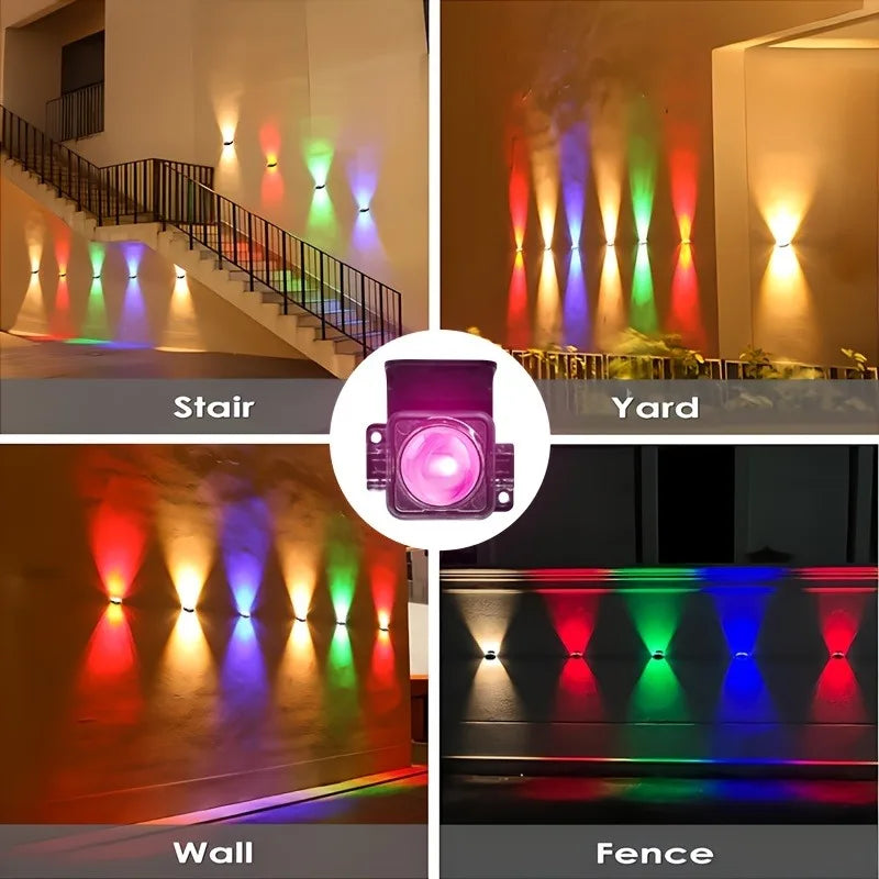 Smart LED Outdoor Lights – App Controlled RGB Gradient Garden & Landscape Lighting with Remote