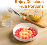 2PCS Stainless Steel Watermelon Slicer & Fruit Scoop – Dual-Head Cutter, Fork & Melon Baller 🍉✨
