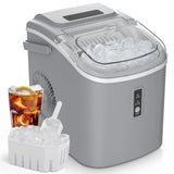 Countertop Ice Maker – 26 lbs/Day Portable Self-Cleaning Machine with Basket & Scoop – 9 Bullet Ice in 6 Min