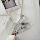 Clear Jelly Shoulder Bag – Y2K PVC Under-Arm Purse for Women