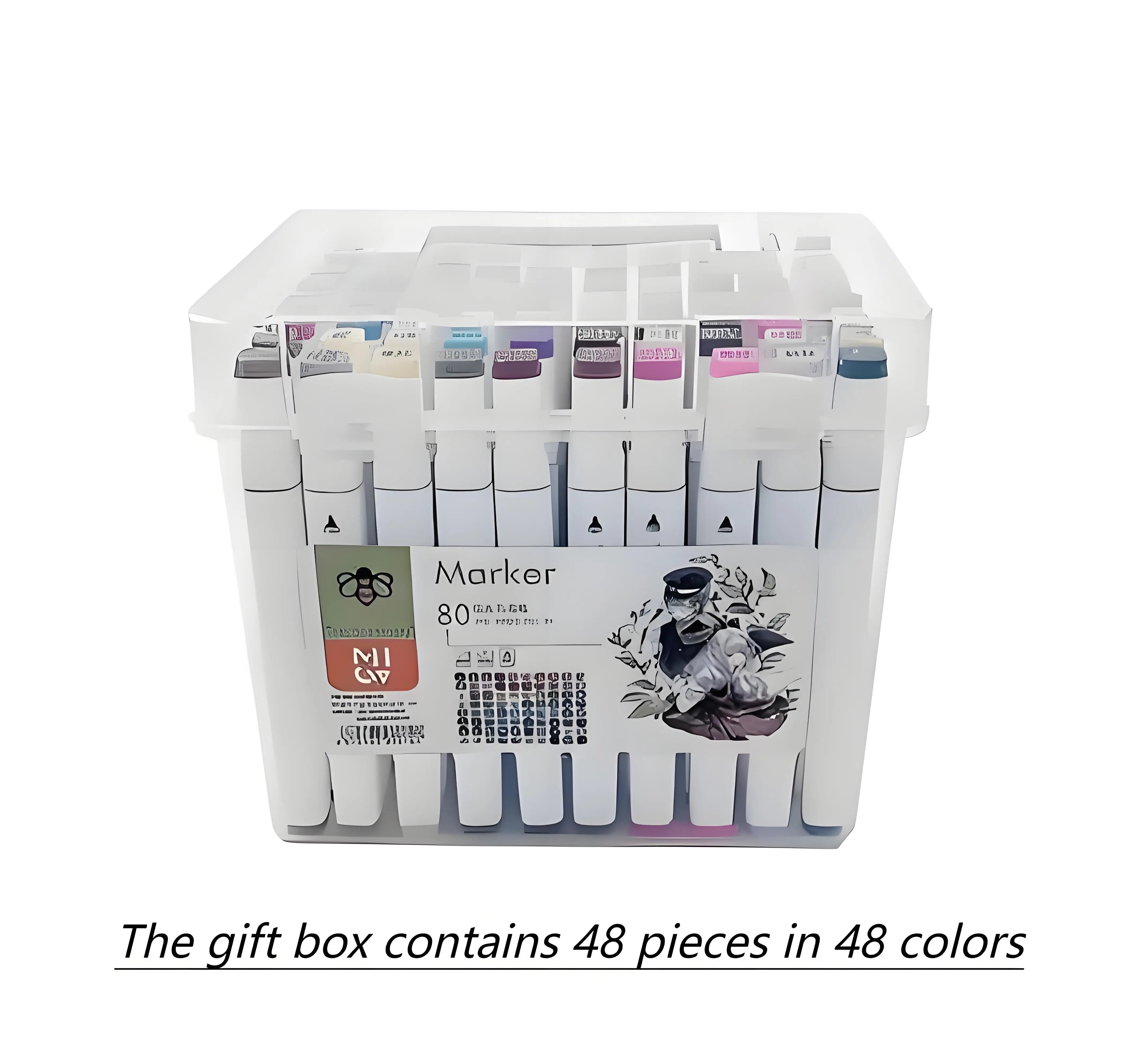Dual Tip Marker Set – 48-Color Alcohol-Based Art Pens for Drawing, Sketching & Illustration 🎨