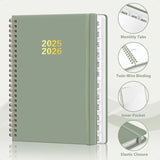 2025–2026 Weekly & Monthly Academic Calendar Planner – Hardcover Agenda with Tabs 📅✍️
