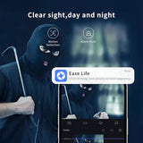 2PC Ease Life Indoor Security Camera – 1080P WiFi Pet & Baby Camera with Phone App Control, Motion Detection & Night Vision for Home Security