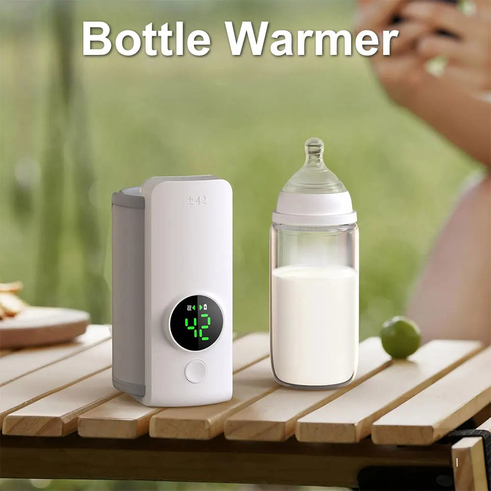 Cordless Milk & Baby Bottle Warmer – Portable Travel Warmer with Adjustable Temperature for On-the-Go Feeding 🍼✨