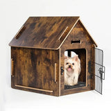 Indoor Wooden Pet House – Cozy Bed for Small Dogs & Cats