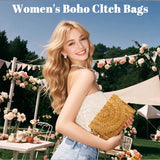 Women’s Straw Woven Shoulder & Crossbody Bag – Large-Capacity Summer Tote & Beach Purse