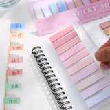 Morandi PET Marker Stickers — 200pcs / 6 Styles & 10 Soft-Tone Colors | Waterproof, Tear-Resistant Index Notes