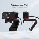 Redragon GW800 1080P PC Webcam with Built-in Dual Microphone, 360° Rotation - 2.0 USB Computer Web Camera- 30 FPS