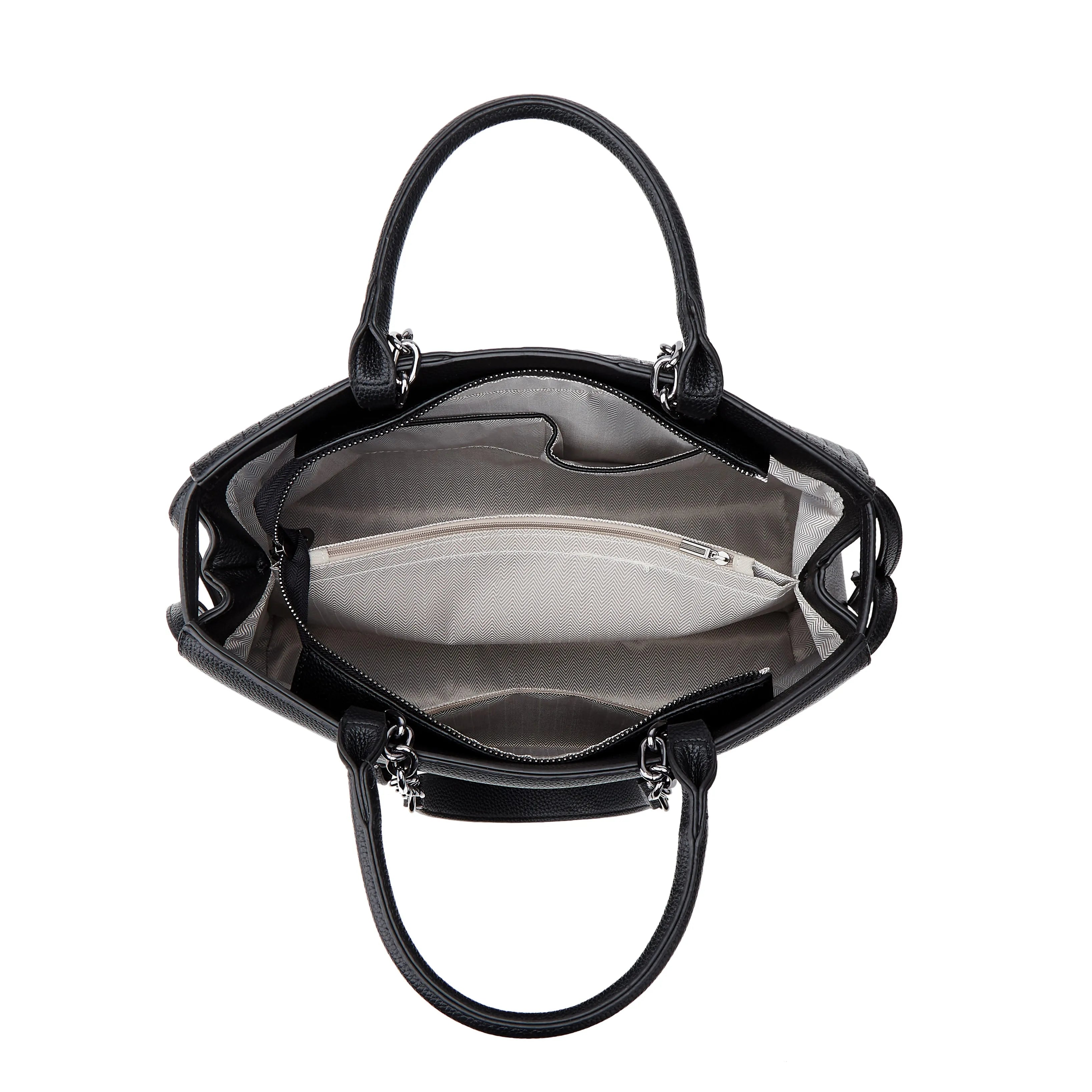 Women’s Crocodile-Pattern Faux Leather Shoulder Bag – Large Capacity Commuter Tote