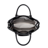 Women’s Crocodile-Pattern Faux Leather Shoulder Bag – Large Capacity Commuter Tote