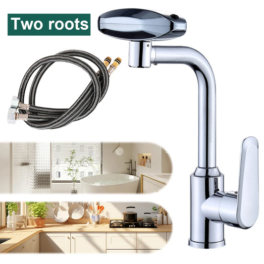 360° Swivel Multifunctional Faucet – Hot & Cold Mixer for Bathroom or Kitchen