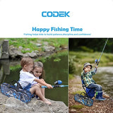 CODEK Fishing Pole Set – 2 Portable Telescopic Rod & Reel Combos with Complete Starter Kits | Kids, Youth & Beginner Fishing Set with Tackle Box