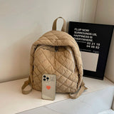 Quilted Nylon Backpack – Unisex Laptop Bookbag for School, Work & Travel 🎒