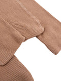 Infant Solid Color Suspender Tights – High Waist Knitted Leggings for Baby Boys & Girls, Stylish Toddler Outfit