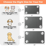 Pet Feeding Placemat – Waterproof Quick-Dry Mat with Rubber Backing for Dog & Cat Food and Water Bowls
