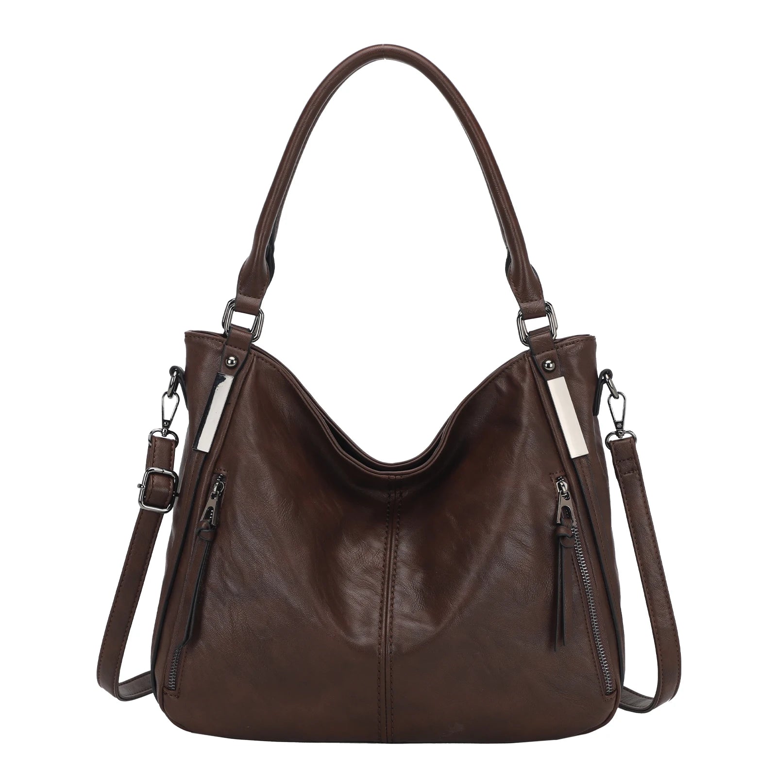 Large Soft Shoulder Hobo Bag for Women – Oversized PU Leather Handbag