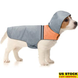 Ultra-Light Waterproof Dog Raincoat – Reflective Adjustable Jacket with Hood for Outdoor Use