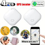 4-Pack GPS Bluetooth Tracker Tags – Smart Locator Devices Compatible with Apple Find My App for Keys, Wallet, Pets & Cars