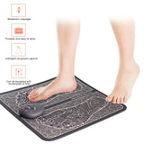 EMS Foot Massager Pad with 8 Modes – Electric TENS Acupuncture Pulse Muscle Stimulator Mat