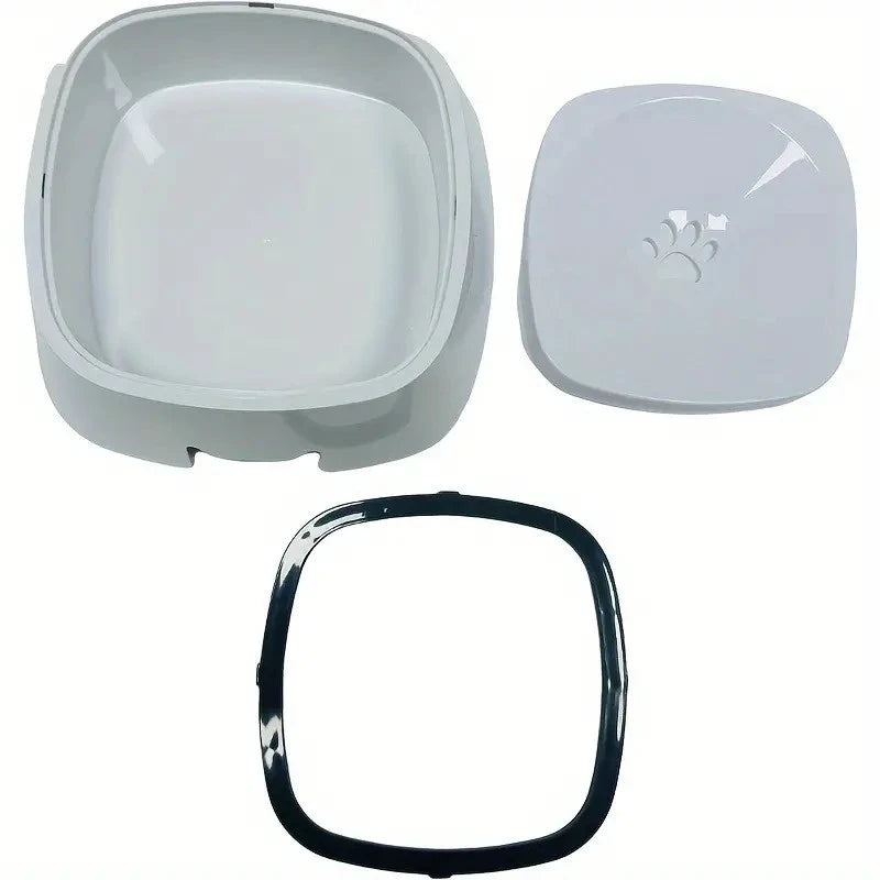 Spill-Proof Pet Water Bowl – Floating Filter, Non-Slip Base, Portable BPA-Free Design for Dogs & Cats