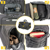 Waterproof gym duffle bag – military tactical sports & travel luggage with large capacity, durable Oxford design for men