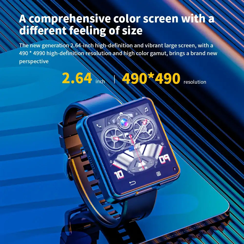 LOKMAT APPLLP 2 MAX Smart Watch Phone – 2.64″ Display, Android 11, Dual Camera, 4G Call & 64 GB Storage 📱⌚