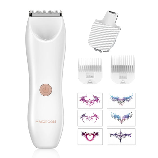MaxGroom Women’s Electric Body Hair Trimmer – Portable Painless Shaver for Face, Armpit, Leg & Bikini Grooming 💖✂️