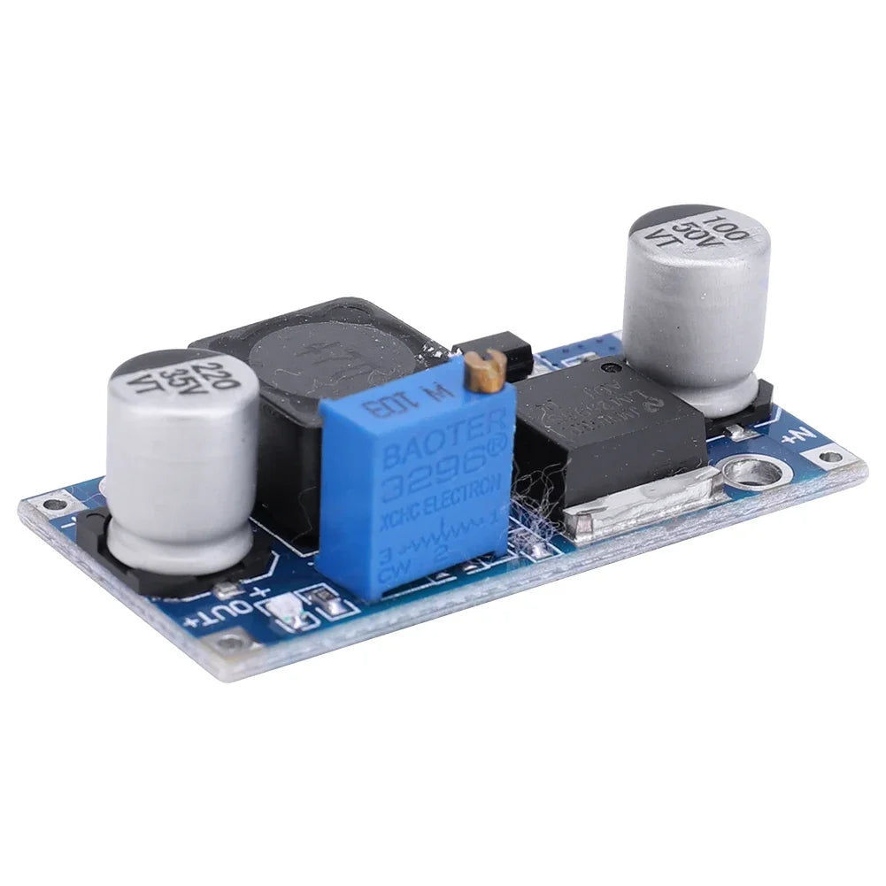LM2596 DC-DC Step-Down Power Supply Module – Adjustable Voltage Regulator 3A Output for Arduino, 24V/12V/5V/3V Electronics Projects (1–10PCS)