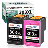 InkCloud 303XL High-Yield Ink Cartridge (Black & Color Combo) – Compatible with HP Envy Photo & Envy Series Printers