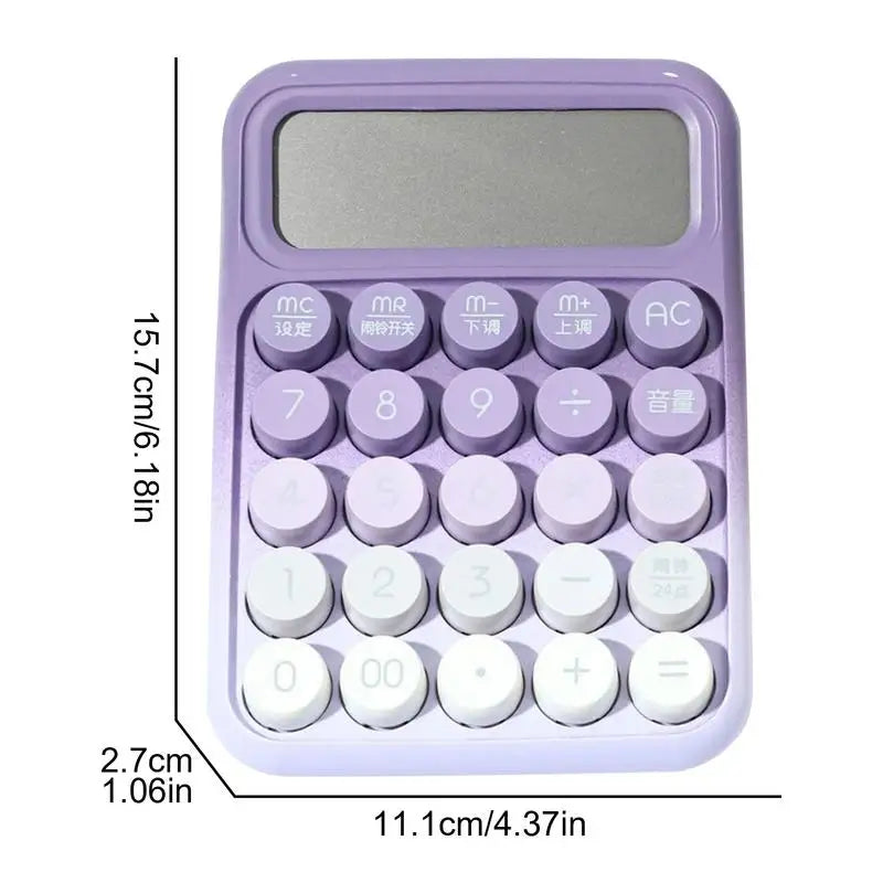 Mechanical-Style Desktop Calculator – Large Display & Typewriter Big Buttons