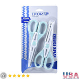 Decorative Crafting Scissors 6-Inch Set with Patterned Edges for Scrapbooking & School Projects (2-Pack)