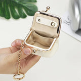 Genuine Leather Mini “Jewelry” Coin Purse – Solid Colour Kiss-Lock Change Pouch for Women