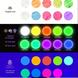 Fantastory Glow-in-the-Dark Acrylic Paint Set (10 Colors, 30ml) – Waterproof Luminous Paint for Crafts & Art