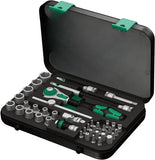 Wera 8100 SA 2 Zyklop 1/4" Metric Ratchet Set – 42 Pieces | Professional Mechanics Tool Kit with Case