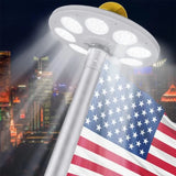 Solar Flag Pole Light (136 LEDs) – Outdoor Flagpole Lighting for 15–30ft Poles | Dusk-to-Dawn Auto On/Off | Energy-Saving Waterproof Design
