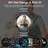 LIGE 1.39" Smart Watch for Men – Bluetooth Calling, Waterproof, Real-Time Heart Rate & Custom Dials