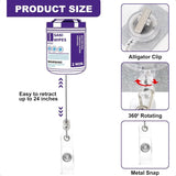 🩺 Retractable Badge Reel Holder – ID Clip Badge for Nurses, Lab Techs, Medical Assistants & LPN Gift