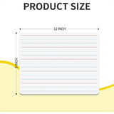 2-Pack Small Whiteboard Set – Double-Sided Ruled Dry Erase Boards for Students 🧠🖊️