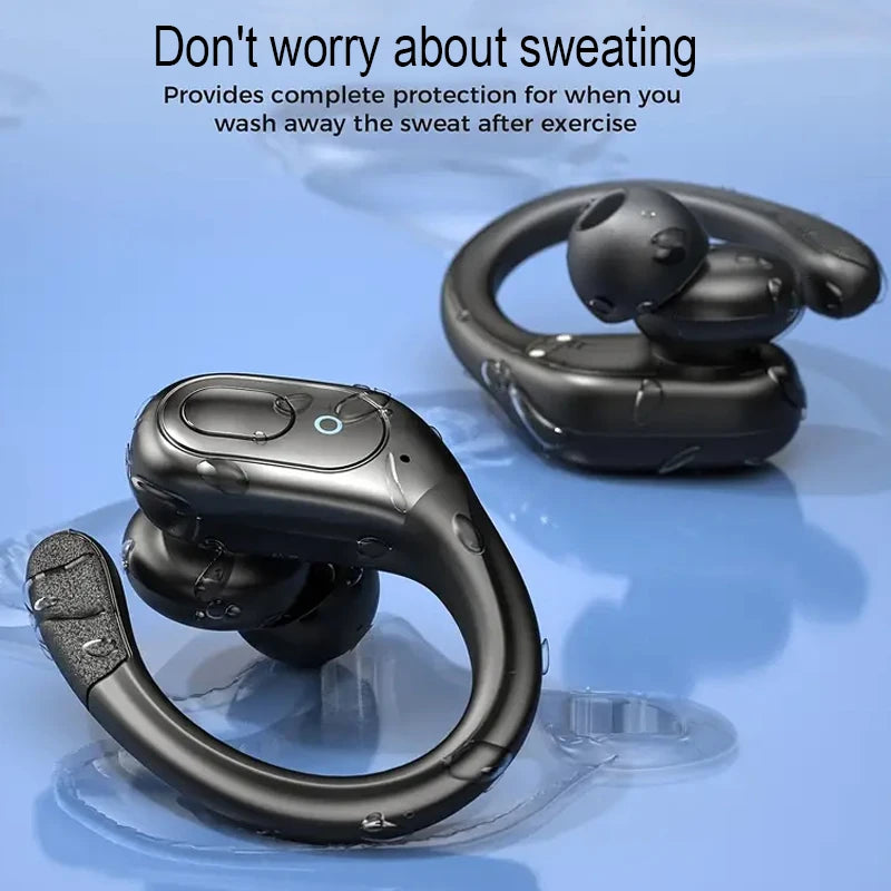 GREATWALL TWS Wireless Earphones – Bluetooth 5.3, Sports Ear-Hook, HD Calls & Noise Reduction