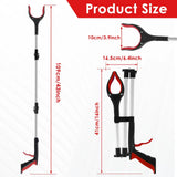 “Foldable Litter Picker Grabber Tool – 43" Telescopic Reach Reacher with Non-Slip Jaws”