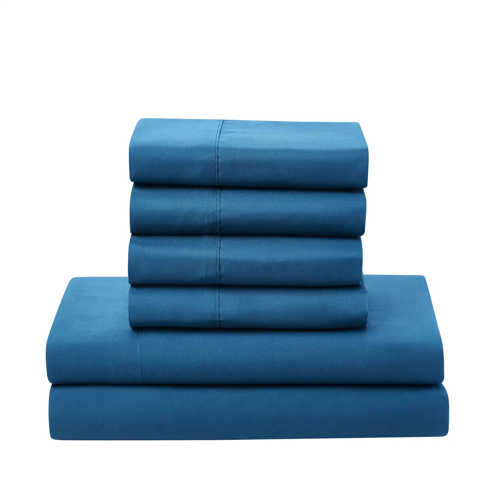 7-Piece Bed-in-a-Bag Down-Alternative Comforter Set – King Size All-Season Microfiber Bedding