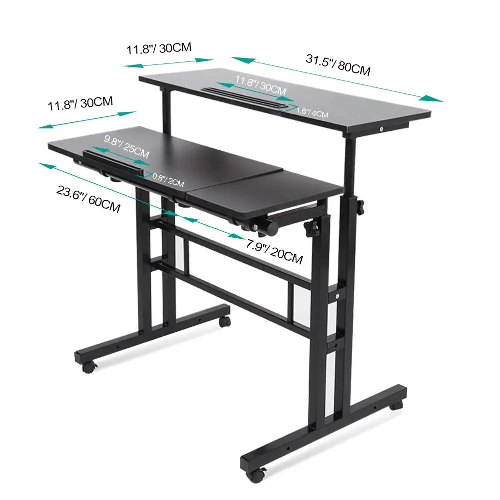 Adjustable PC Desk – Multi-Purpose Height Adjustable Laptop & Computer Table for Home, Office & Study Use