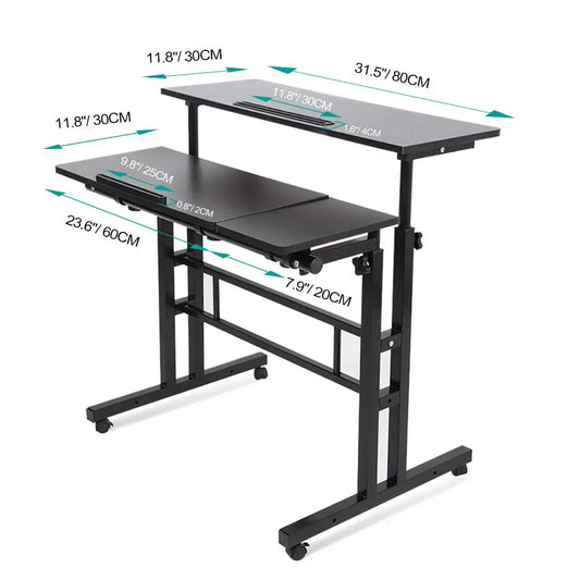 Adjustable PC Desk – Multi-Purpose Height Adjustable Laptop & Computer Table for Home, Office & Study Use